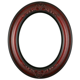 Winchester Oval Frame # 451   Vintage Cherry - Antique Oval Frame, Transparent background PNG HD thumbnail