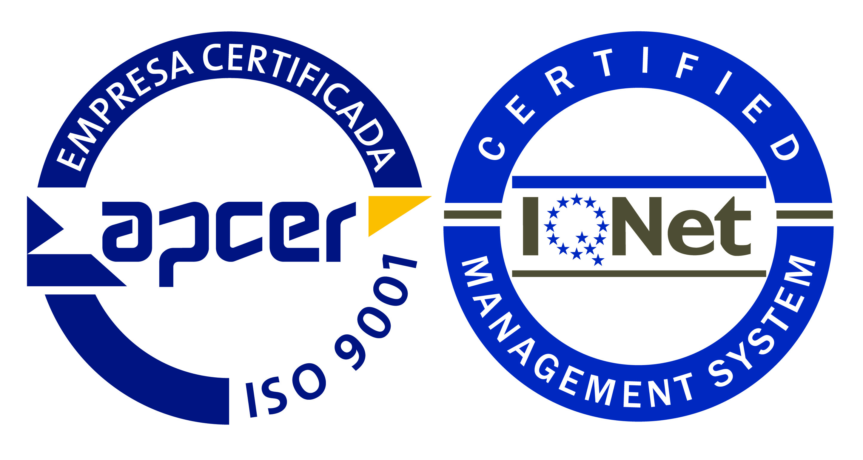 APCER - ISO 9001; Logo of apc