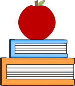 Apple And School Books - Apple And Book, Transparent background PNG HD thumbnail
