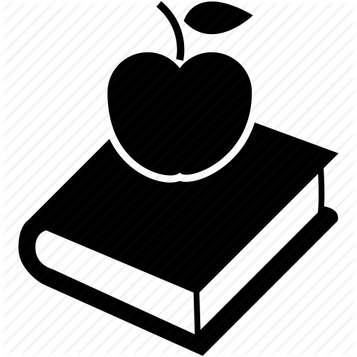 Apple, Book, Break, Food, Lunch Time Icon - Apple And Book, Transparent background PNG HD thumbnail
