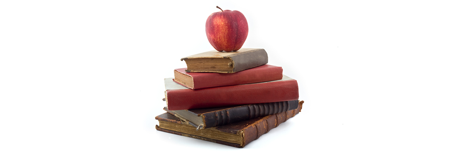 Apple On Books - Apple And Book, Transparent background PNG HD thumbnail