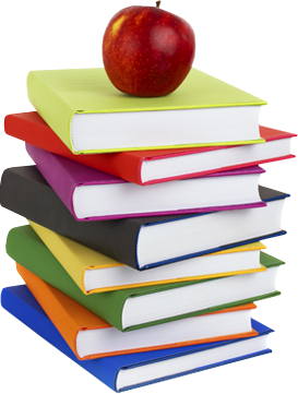 Stack Of Books.png - Apple And Book, Transparent background PNG HD thumbnail