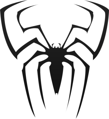 Man Logo Black And White Clipart - Aranha Vector, Transparent background PNG HD thumbnail