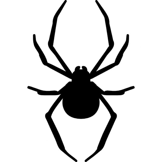 Spider Arthropod Animal Silhouette Free Icon - Aranha Vector, Transparent background PNG HD thumbnail