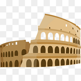 Ancient Roman Arena Vector, Ancient Roman Arena, Brown, Hand Painted Png And Vector - Arena Vector, Transparent background PNG HD thumbnail