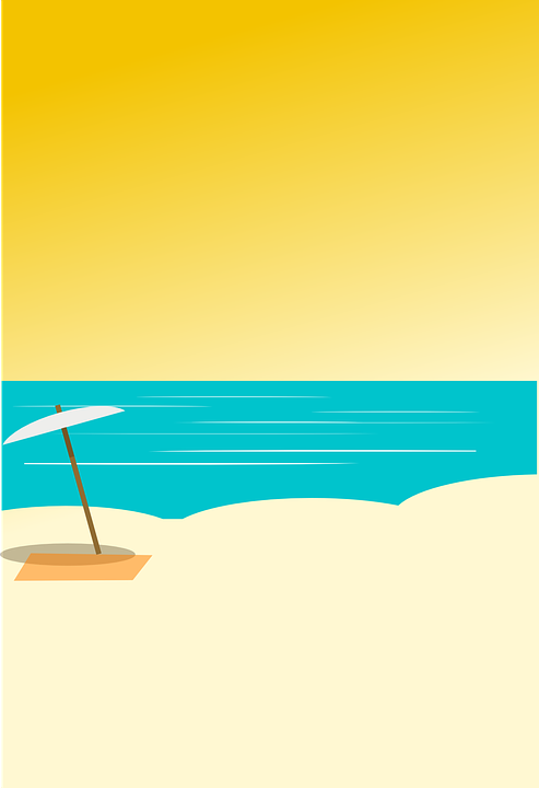 Beach, Sand, Umbrella, Sea, Ocean - Arena Vector, Transparent background PNG HD thumbnail