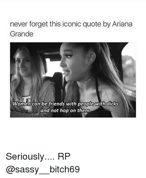 Ariana Grande, Dicks, And Friends: Never Forget This Iconic Quote By Ariana Grande - Arianna Friends, Transparent background PNG HD thumbnail