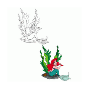 The Little Mermaid U2013 Ariel Logo - Ariel Vector, Transparent background PNG HD thumbnail