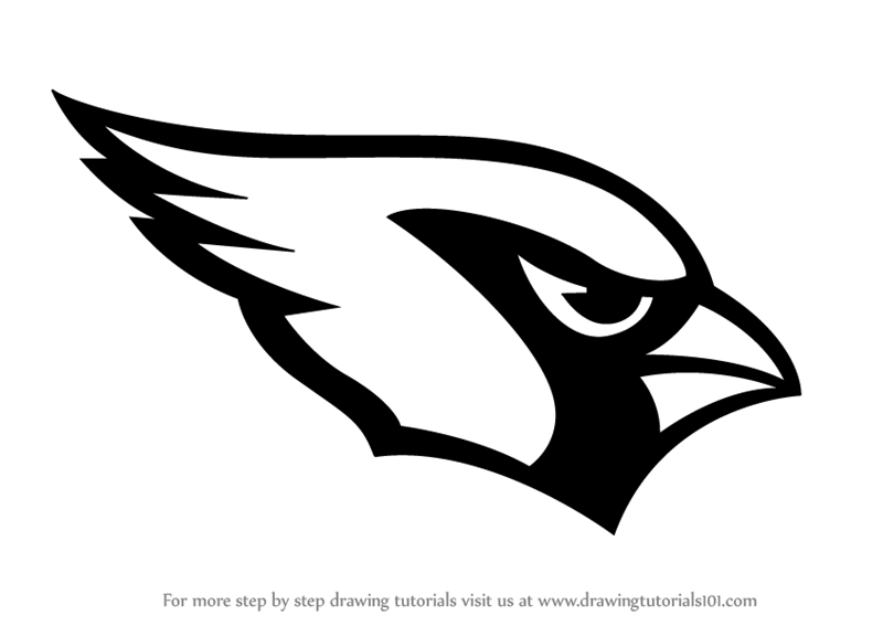 Learn How To Draw Arizona Cardinals Logo (Nfl) Step By Step : Drawing Tutorials - Arizona Cardinals, Transparent background PNG HD thumbnail