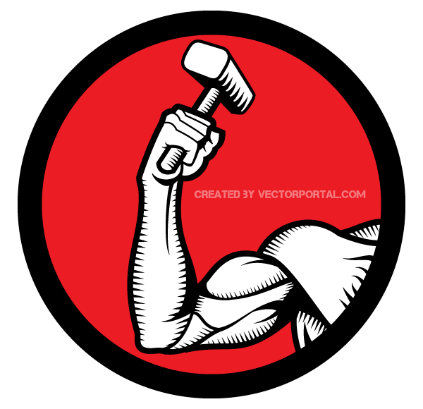 Hammer sickle Logo Vector