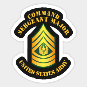 Enlisted   Csm   Command Sergeant Major Sticker - Army Csm Rank, Transparent background PNG HD thumbnail