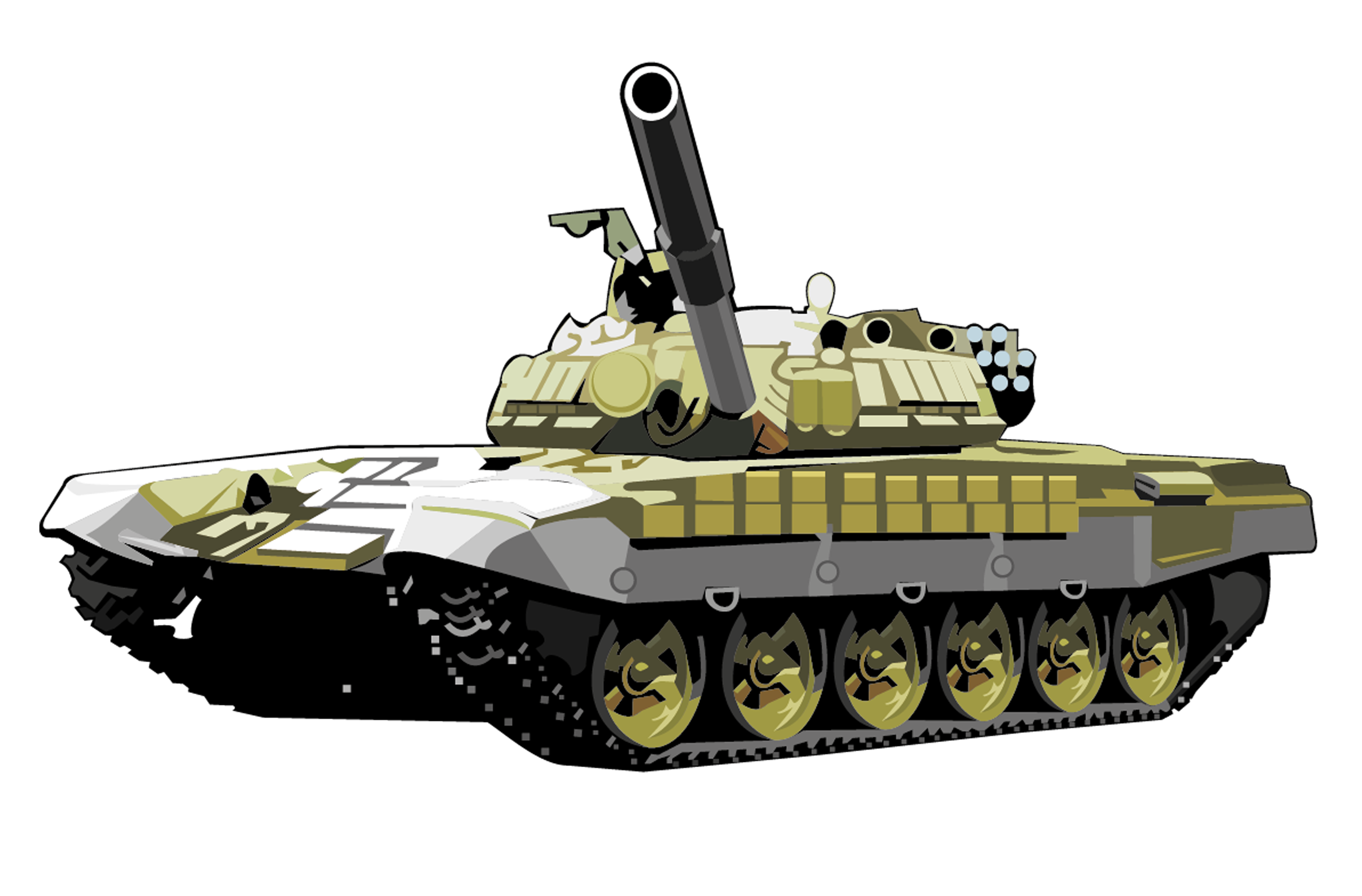 T72 Tank Png Image, Armored Tank - Army Tank, Transparent background PNG HD thumbnail