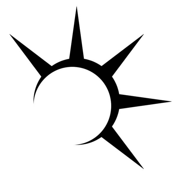 Black Sun Logo By Ztlawton Hdpng.com  - Art Of Sun, Transparent background PNG HD thumbnail