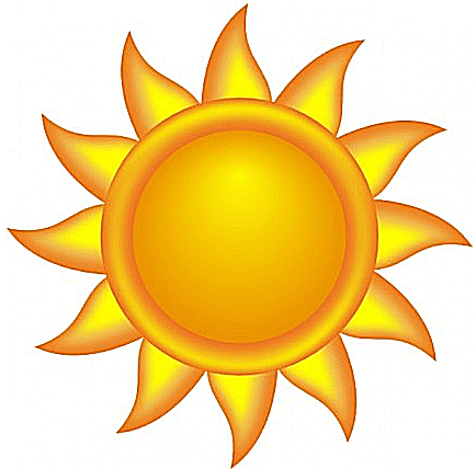 Clip Art Of A Simple Orange And Yellow Sun - Art Of Sun, Transparent background PNG HD thumbnail