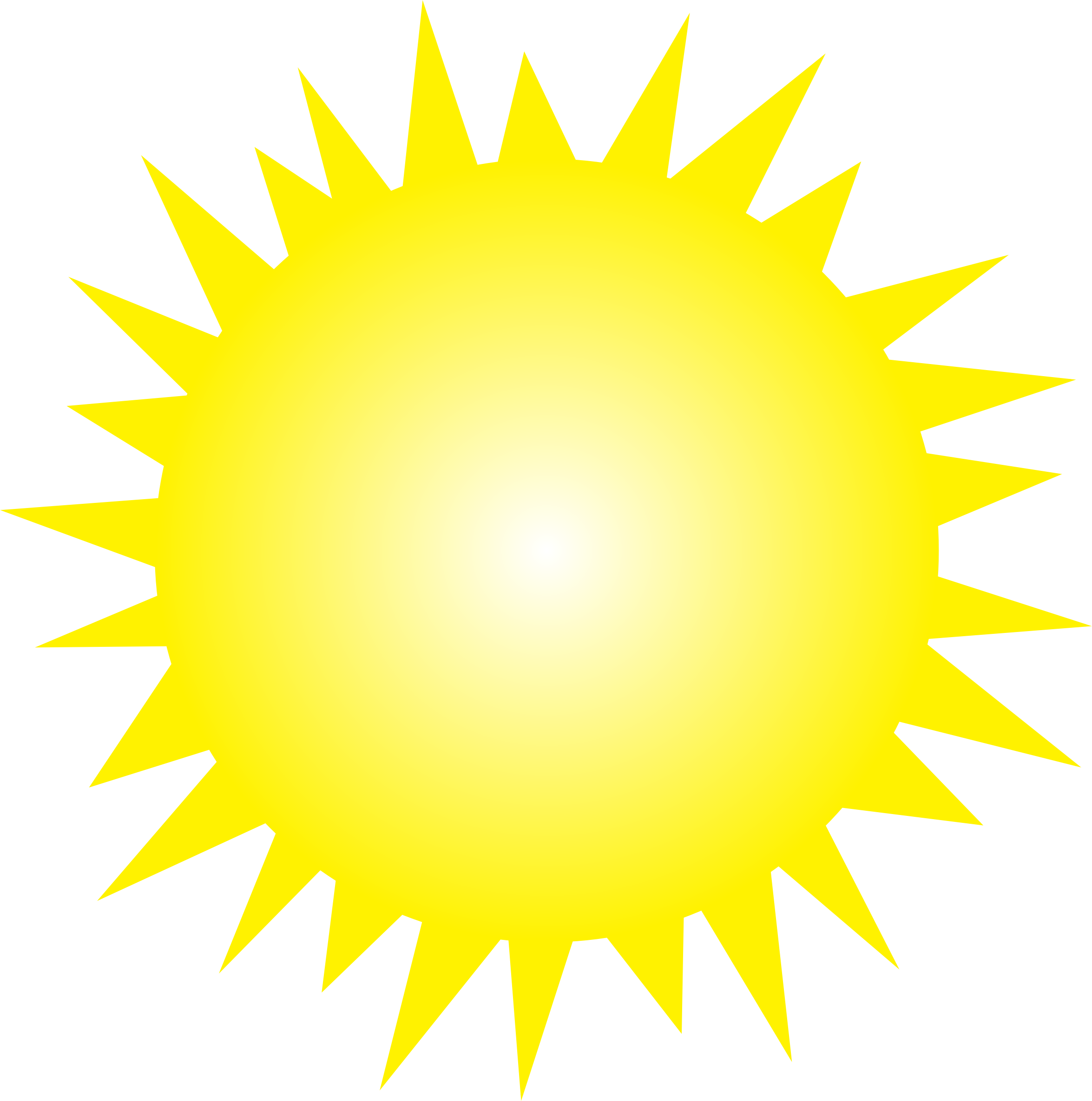 Simple Sun Motif PNG Clip art