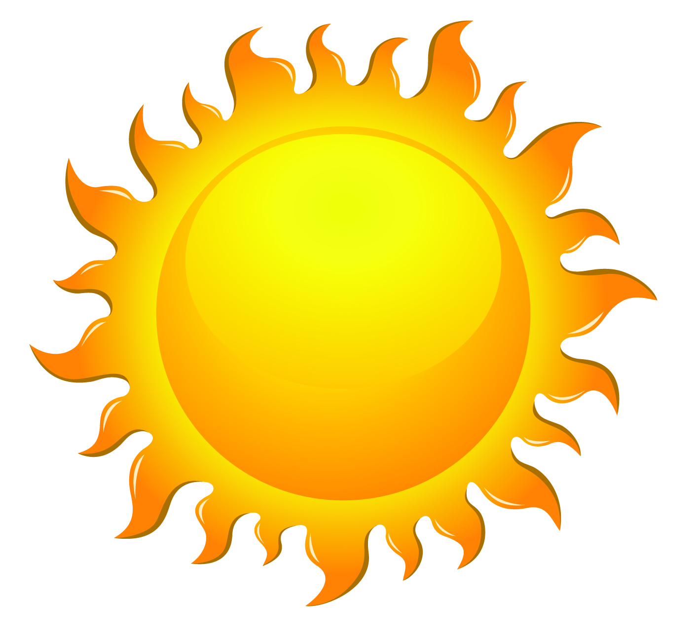 Weather Symbols: Sun SVG Vect