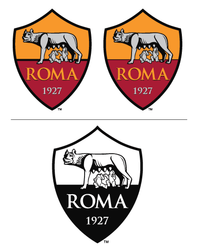 Italian Serie As Roma Vector, The Additional Black Line In The Middle Provides A Stable Base For La Lupa Capitolina And Her Twins. The Classic Color Palette Hdpng.com  - As Roma Club Vector, Transparent background PNG HD thumbnail