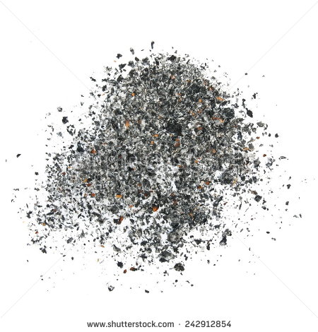 Cigarette Ash Isolated On White Background, Texture #242912854 - Ashes, Transparent background PNG HD thumbnail