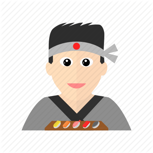 Art, Asian, Chef, Cook, Japanese, Sashimi, Sushi Icon - Asian Chef, Transparent background PNG HD thumbnail