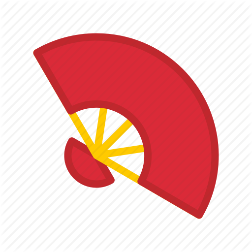 Asian, Chinese, Culture, Fan, Oriental, Red, Traditional Icon - Asian Culture, Transparent background PNG HD thumbnail