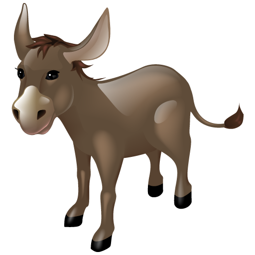 Asino, Emule, Animale Icona. Png - Asino, Transparent background PNG HD thumbnail