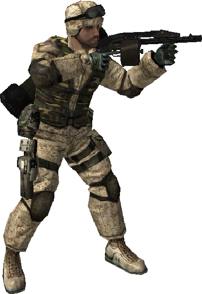 Bf2 Dao12 Soldier.png - Asker, Transparent background PNG HD thumbnail