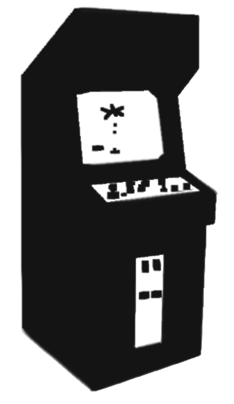 Arcade - Atari Games Black Vector, Transparent background PNG HD thumbnail