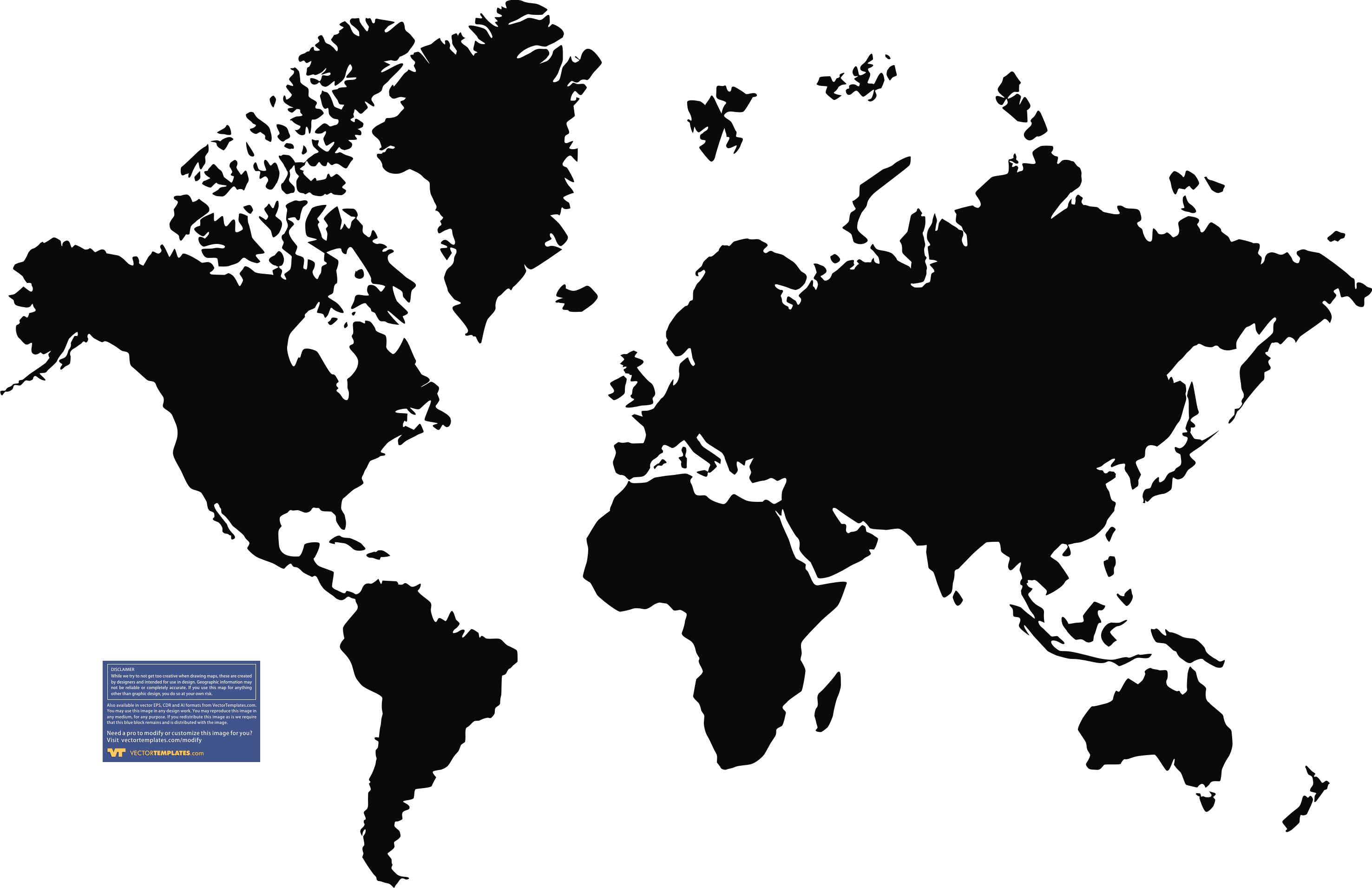 free world map vector