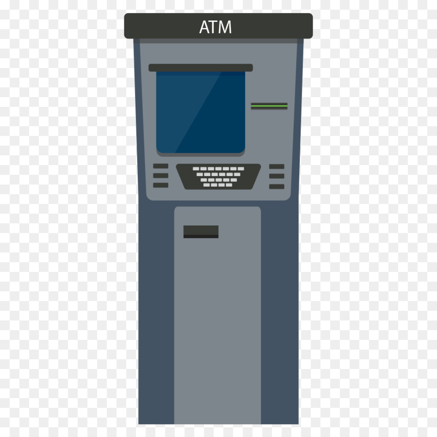 ATM machine, camera zooms to 