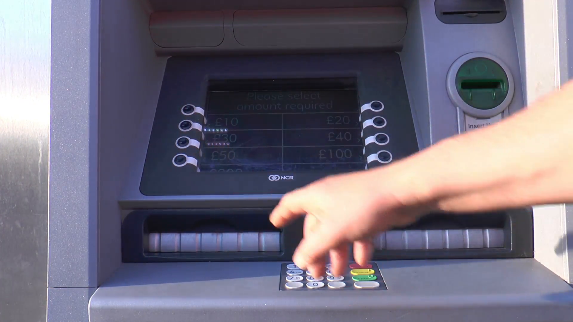 Someone Making A Cash Withdrawal From A Cashpoint/atm. Stock Video Footage   Videoblocks - Atm, Transparent background PNG HD thumbnail