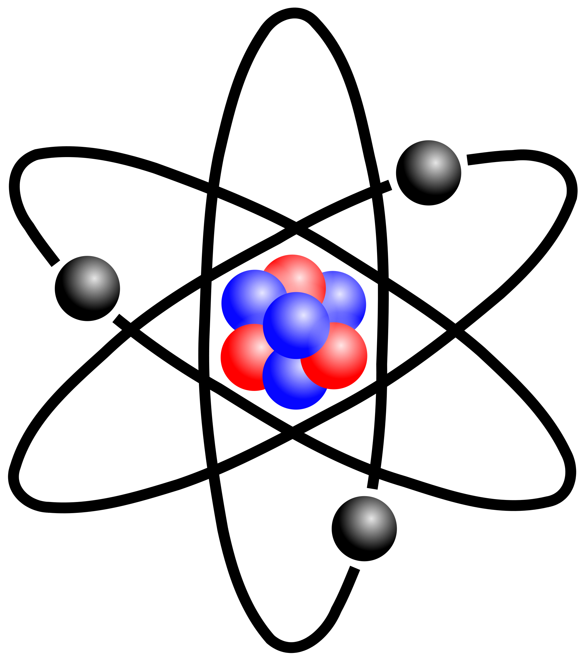 Atom Atomic Model Icon Nuclea