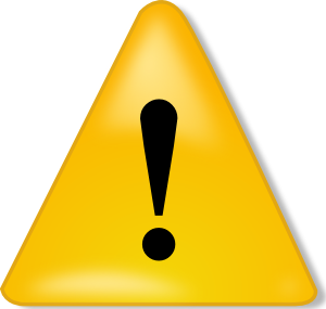 Warning Sign Clip Art - Attention Sign, Transparent background PNG HD thumbnail