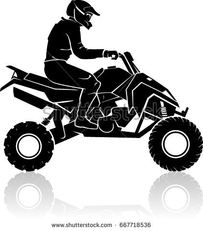 All Terrain Vehicle Or Atv Silhouette - Atv Vector, Transparent background PNG HD thumbnail