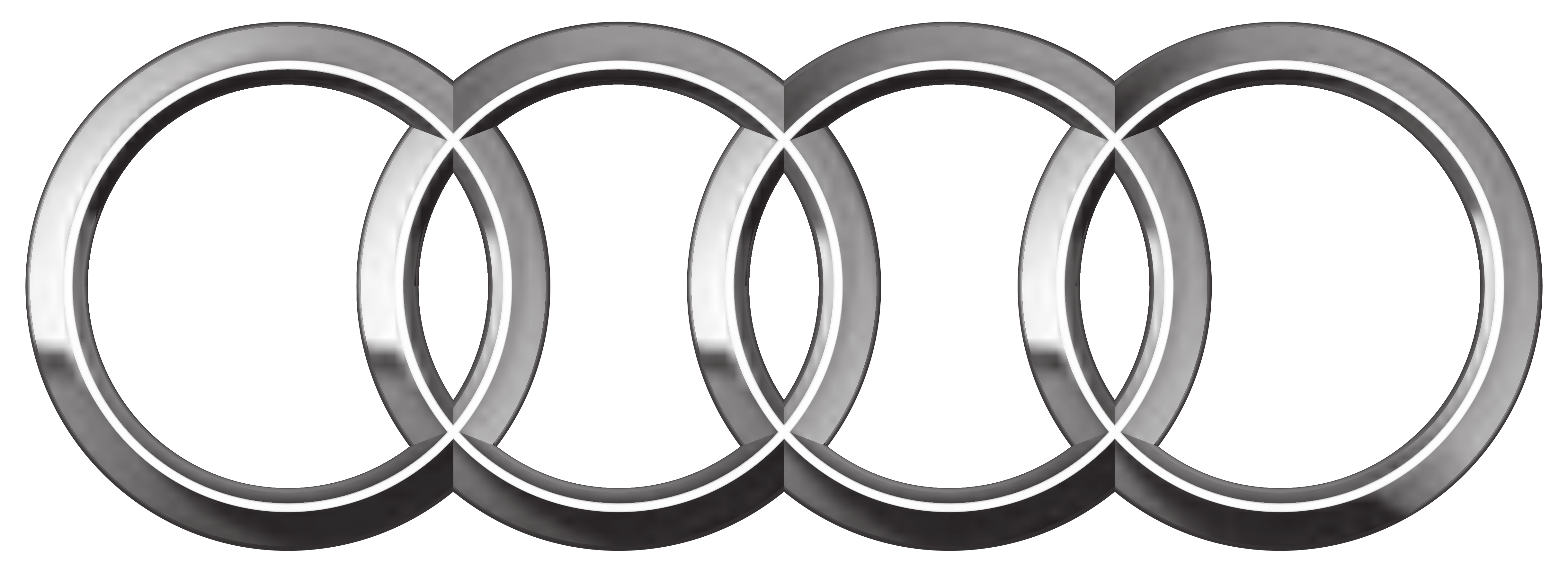 Audi Logo, Rings, Symbol - Audi, Transparent background PNG HD thumbnail