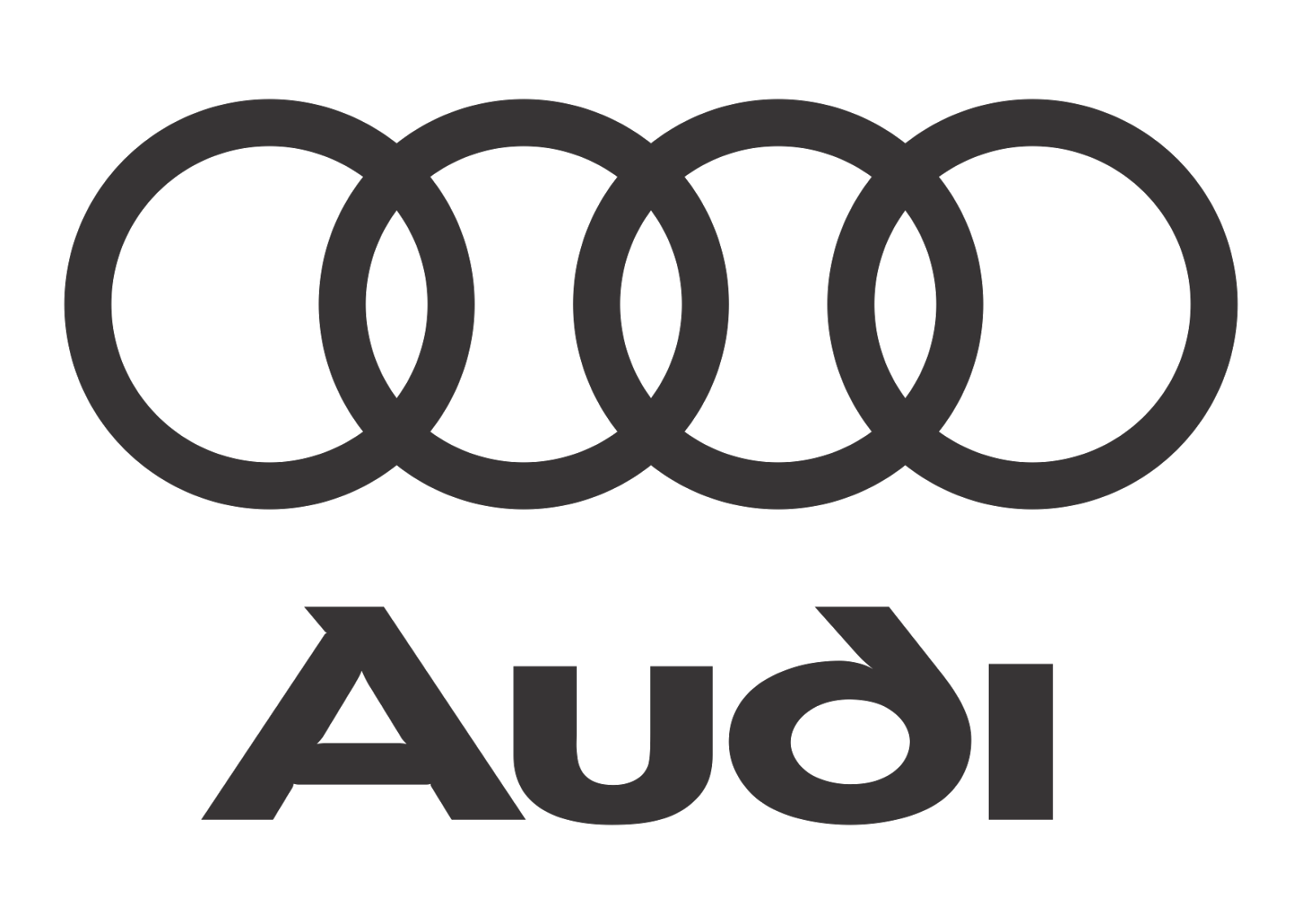 Audi Logo Vector (Black White) - Audi, Transparent background PNG HD thumbnail