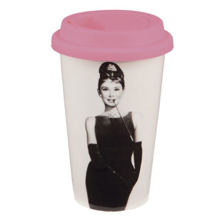 Audrey Hepburn Travel Mug - Audrey Hepburn, Transparent background PNG HD thumbnail