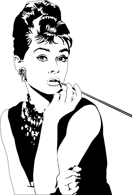 Free Vector Graphic: Audrey Hepburn, Actress, Lipstick   Free Image On Pixabay   154881 - Audrey Hepburn, Transparent background PNG HD thumbnail