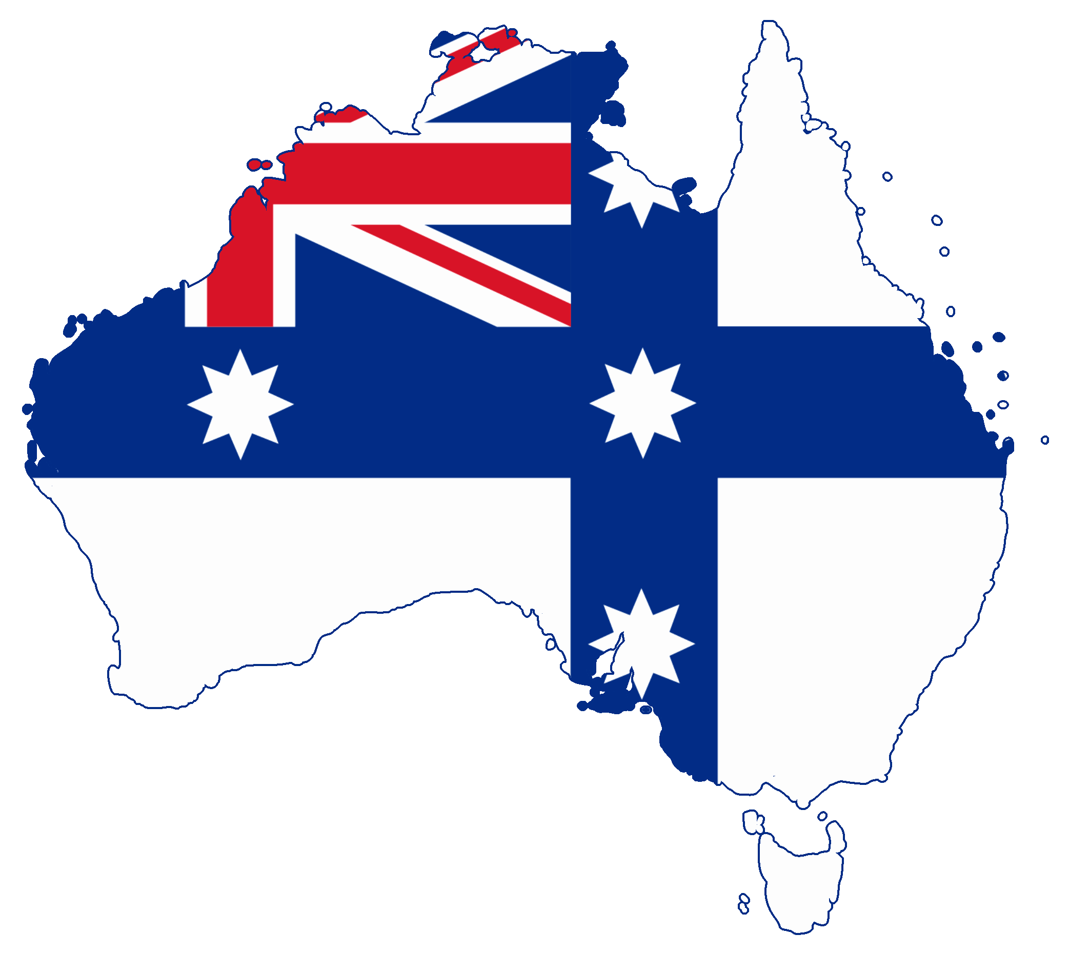 File:flag Map Of Australia (Australian Federation).png - Australia, Transparent background PNG HD thumbnail