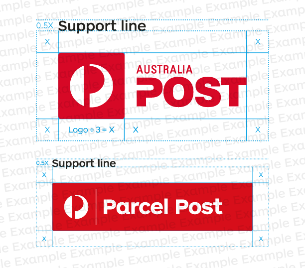 Support Logos Clearspace - Australia Post, Transparent background PNG HD thumbnail