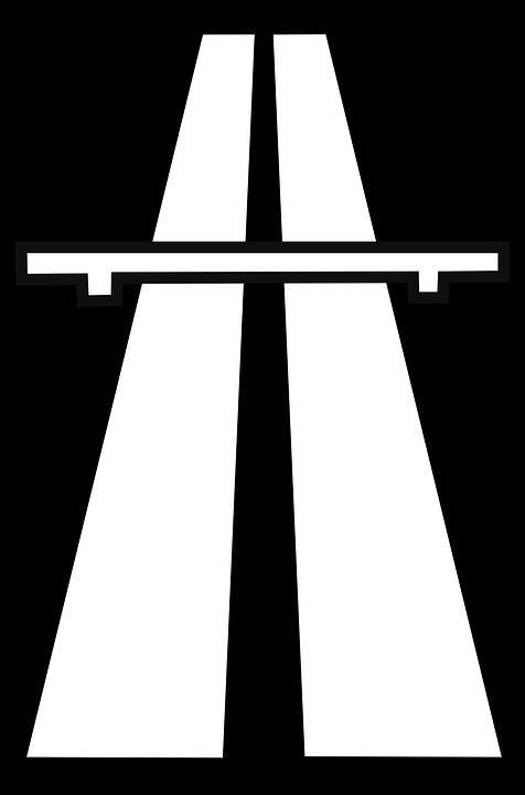 Typical autobahn signs in Ger
