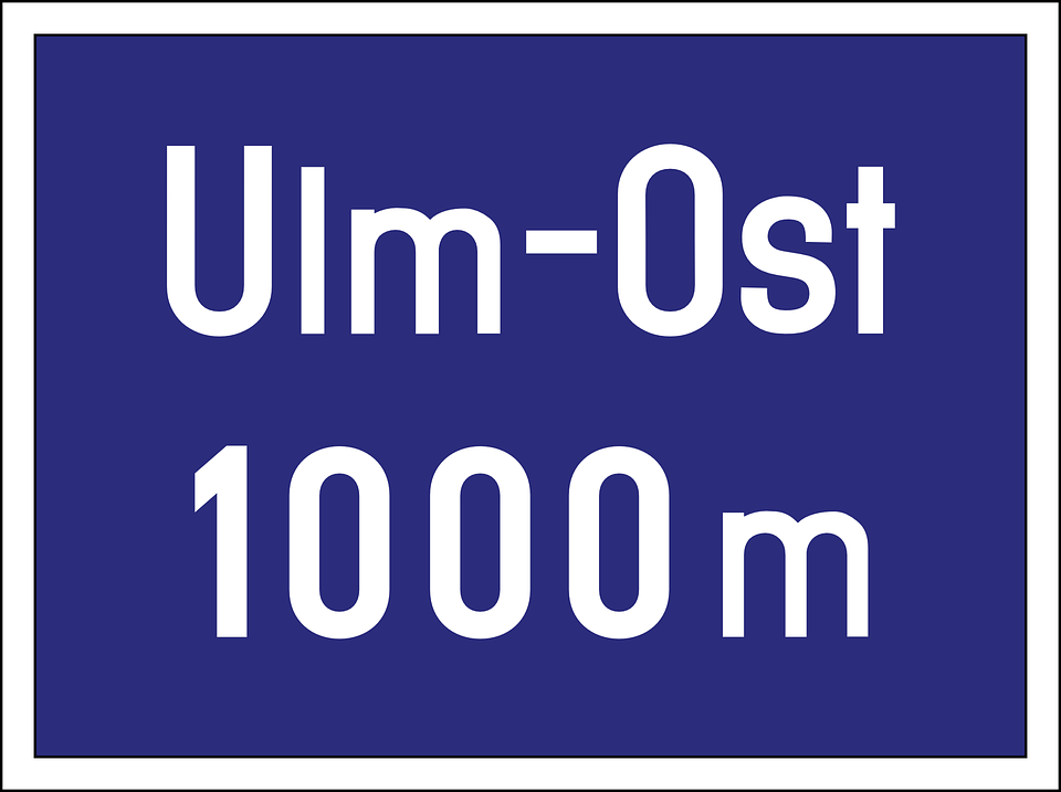 Autobahn, Road Sign, Exit, Ulm, Symbol, Motorway - Autobahn Vector, Transparent background PNG HD thumbnail
