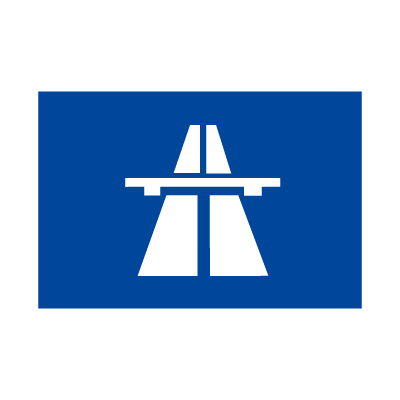Autobahn, Road Sign, Symbol, 