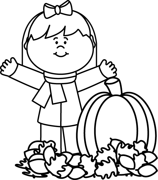 Black And White Autumn Girl - Autumn Black And White, Transparent background PNG HD thumbnail