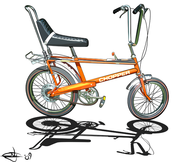 Raleigh Chopper By Jase Nye2212.deviantart Pluspng.com On @deviantart - Avid Bicycles Vector, Transparent background PNG HD thumbnail