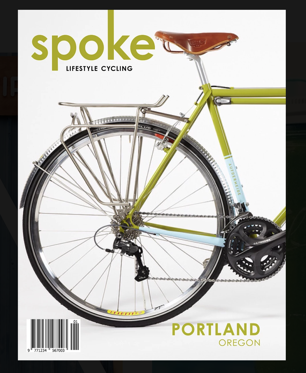 Spoke Magazine Cover Colour Of Bicycle Frame Used As Primary Colour Of Text - Avid Bicycles Vector, Transparent background PNG HD thumbnail