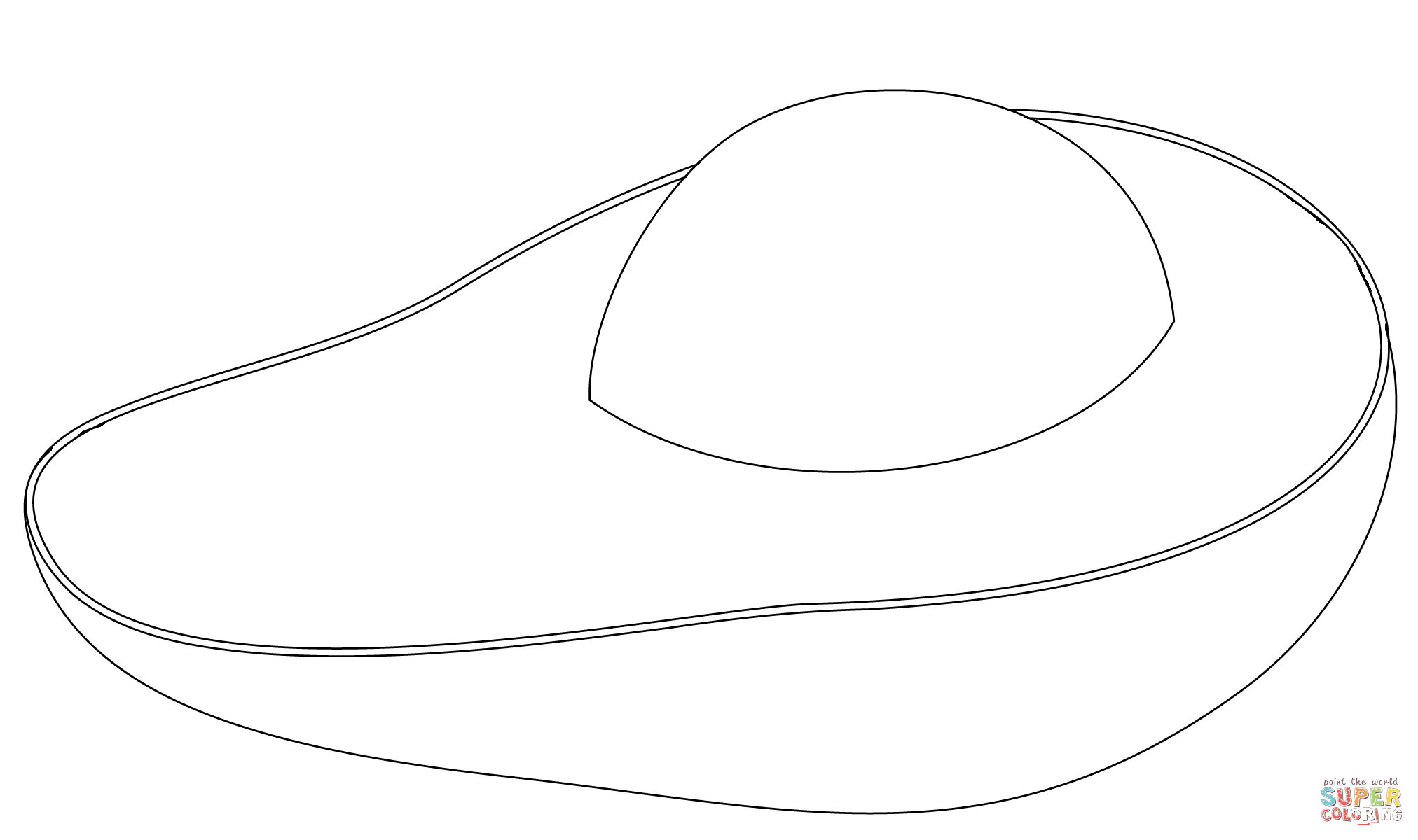 Avocado PNG Black And White-P