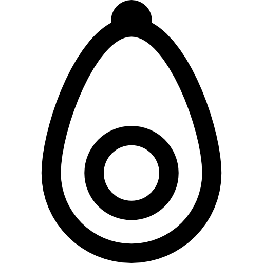 Png Svg Hdpng.com  - Avocado Black And White, Transparent background PNG HD thumbnail