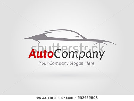 Auto Company Logo Vector Design Concept With Sports Car Silhouette 01 - Avtocompany Vector, Transparent background PNG HD thumbnail
