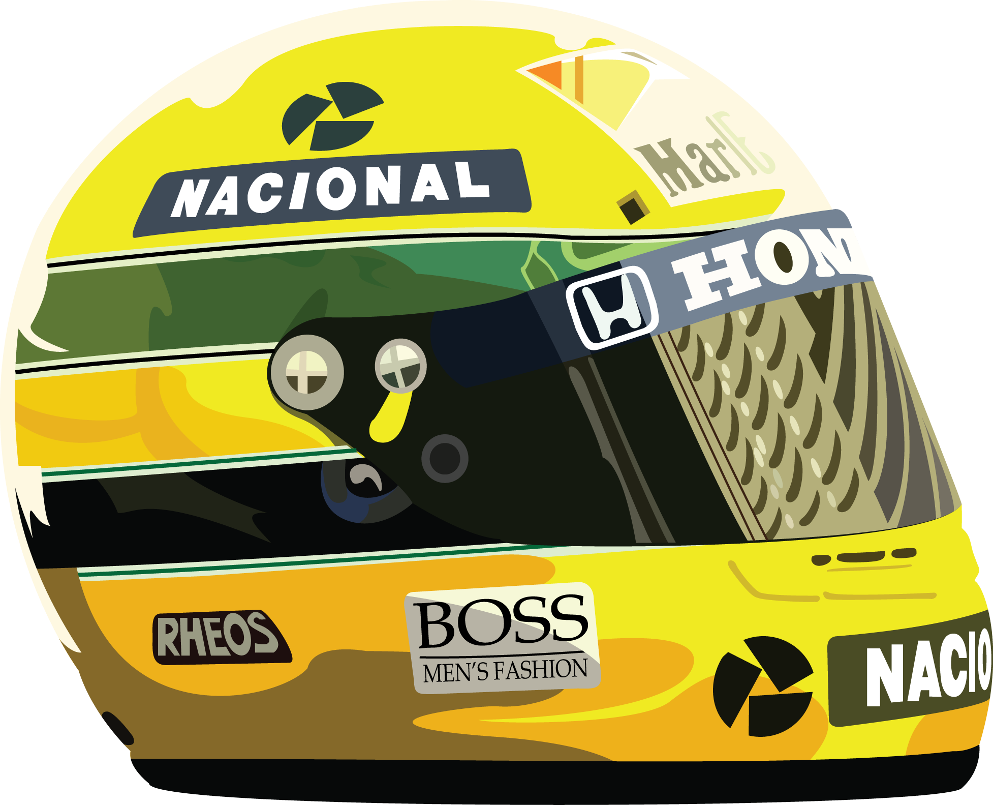 Ayrton Senna helmet (picture 
