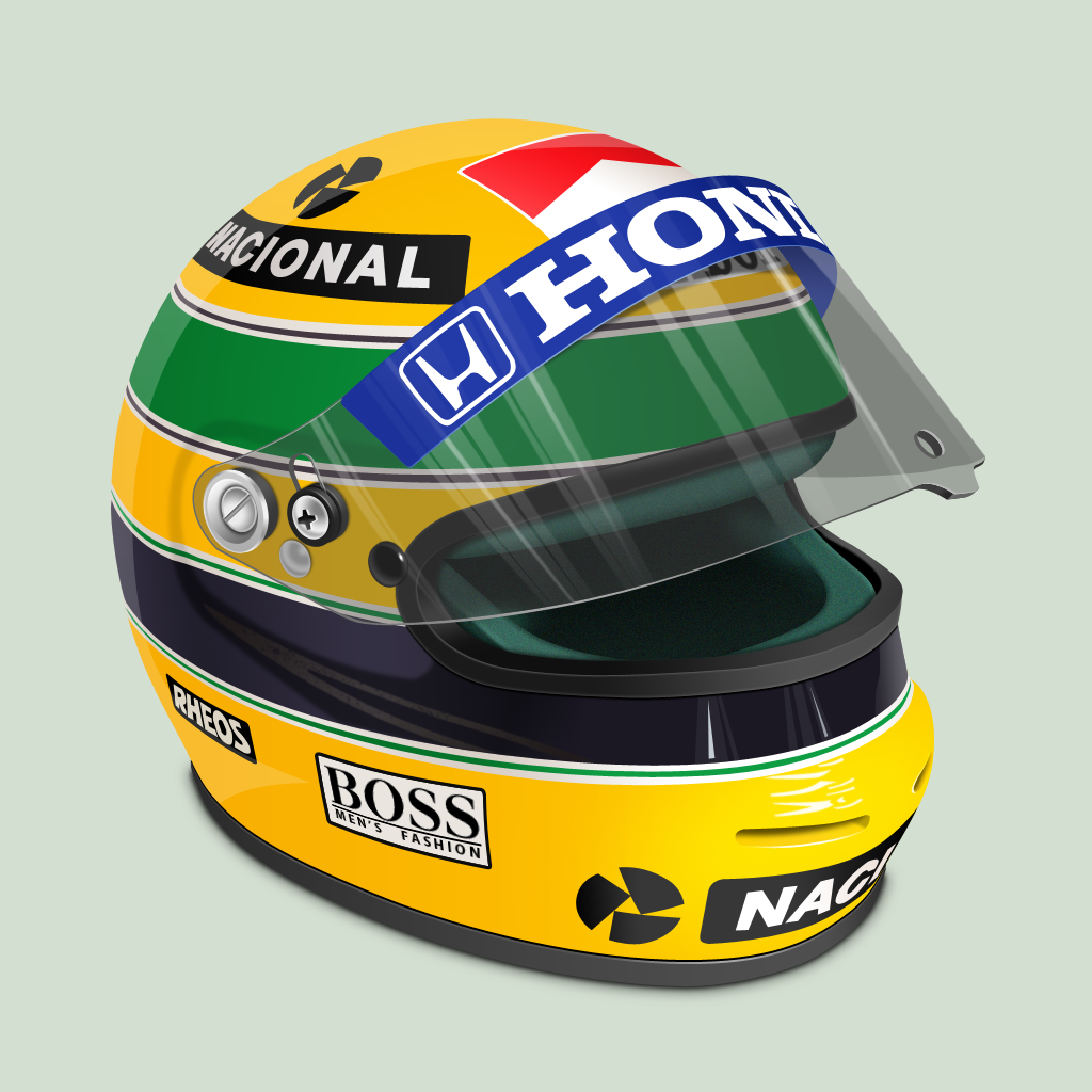 Senna Helmet By Treetog Senna Helmet By Treetog - Ayrton Senna S, Transparent background PNG HD thumbnail
